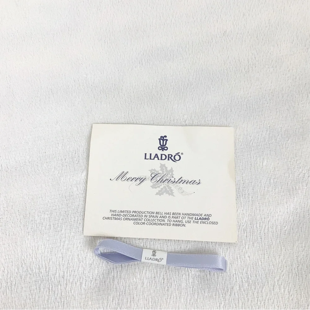 Vintage Lladro 1991 Porcelain Christmas Ball Ornament Handmade Spain New In Box